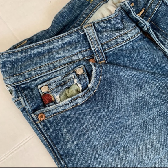 Miss Me Denim Blue Jeans Distressed Flap Pockets Camo - Picture 4 of 9